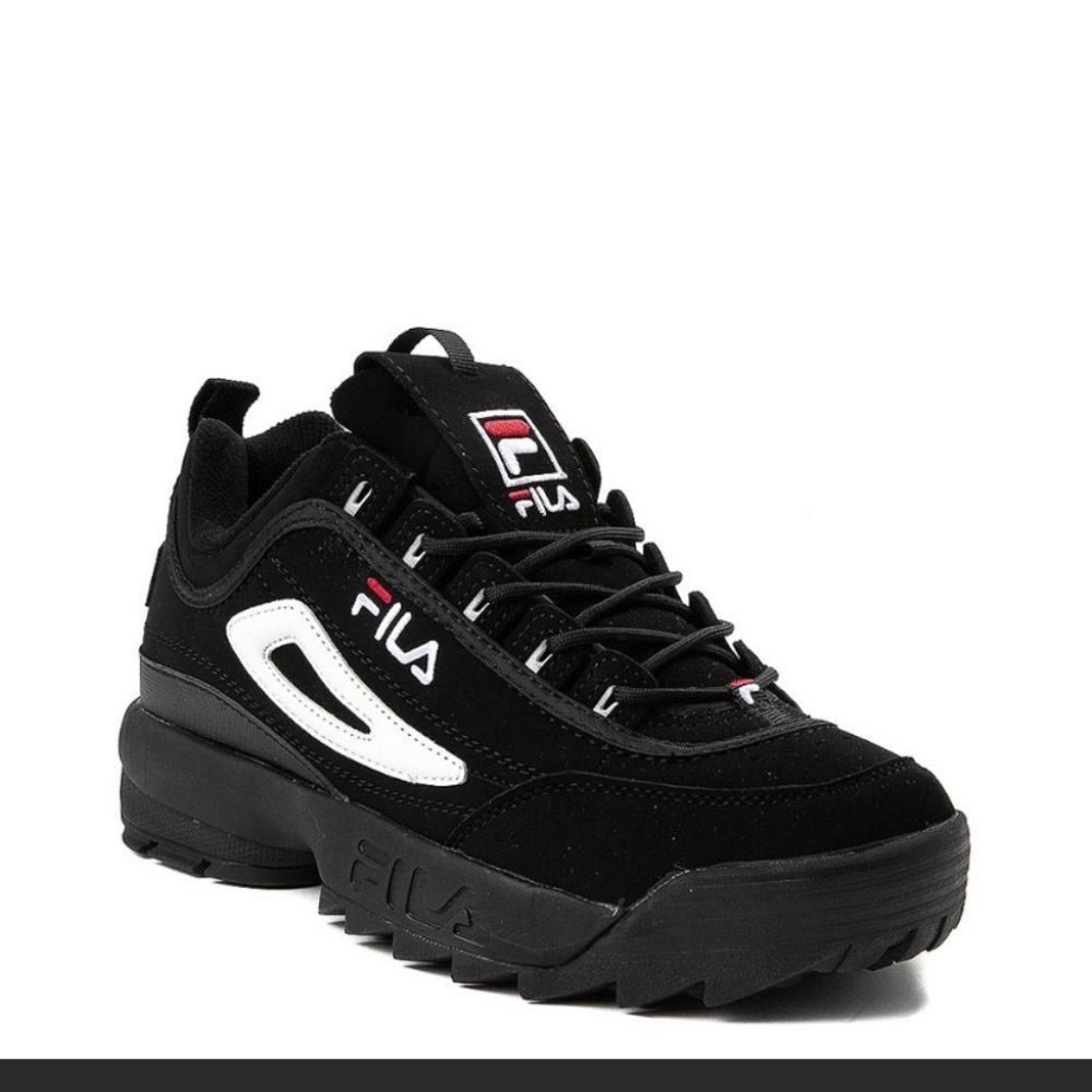 men’s black fila disruptor size 12 NEW